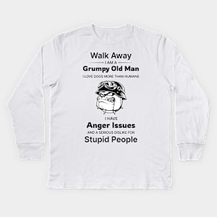 Anger Issues Kids Long Sleeve T-Shirt